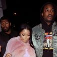 Nicki Minaj et son compagnon Meek Mill arrivent a la soirée d'anniversaire de Dj Khaled au restaurant Catch de West Hollywood le 19 novembre 2016