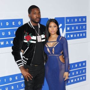 Nicki Minaj et son compagnon Meek Mill aux  MTV Video Music Awards 2016 au Madison Square Garden à New York. Le 28 août 2016