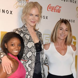 Nicole Kidman, Simone Biles  à la 4e soirée des Gold Meets Golden Event à Los Angeles, le 7 janvier 2017