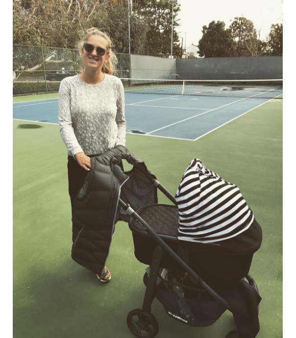 Victoria Azarenka a accouché le 20 décembre 2016 d'un petit Leo et révélé son prénom dix jours plus tard, en légende de cette photo Instagram.