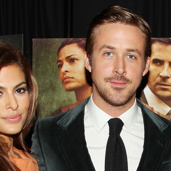 Eva Mendes, Ryan Gosling à New York le 28 mars 2013.