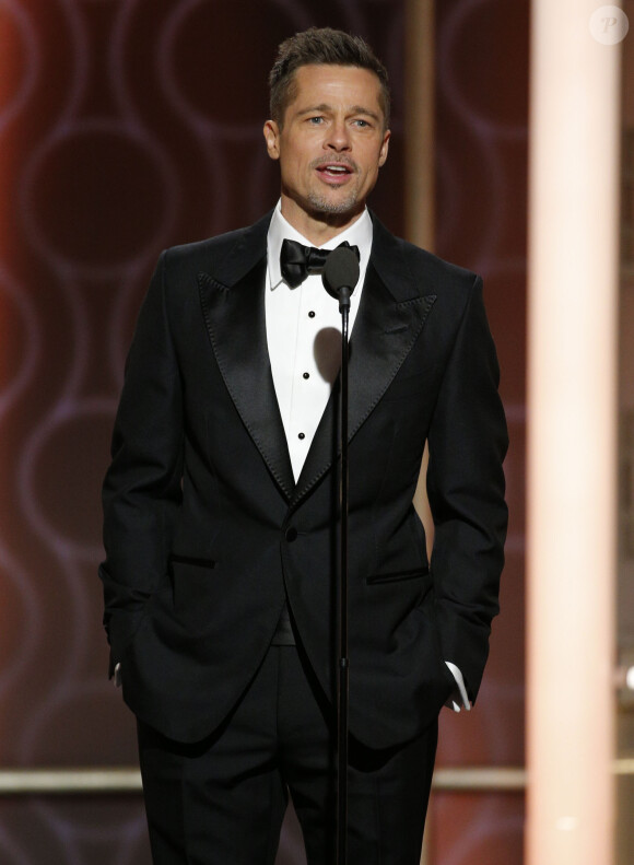 Brad Pitt lors des Golden Globes à Los Angeles le 8 janvier 2017