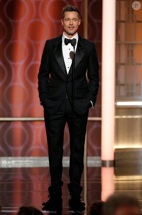 Brad Pitt lors des Golden Globes à Los Angeles le 8 janvier 2017