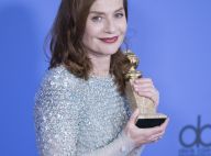 Jean Dujardin, fou de joie, félicite Isabelle Huppert pour son Golden Globe
