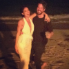 Meghan Markle, compagne du prince Harry, avec son grand ami Markus Anderson début 2015, les pieds dans le sable en marge du Miami Art Basel. Photo Instagram.