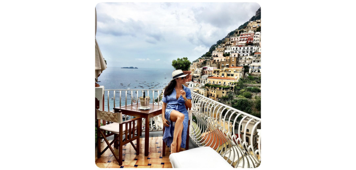 Photo : Meghan Markle, compagne du prince Harry, en séjour à Positano ...