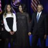 Barack, Michelle et Malia Obama - Le président Barack Obama, son épouse Michelle et leur fille Malia à McCormick Place. Chicago, le 10 janvier 2017.