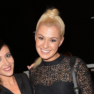 Fabienne Carat et Katrina Patchett - Backstage du défilé du 22ème salon du chocolat à la porte de Versailles à Paris le 27 octobre 2016. © Veeren-Perusseau/Bestimage