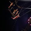 Les trapézistes du cirque Pinder lors du 9ème Gala Handicirque au cirque Pinder, sur la pelouse de Reuilly à Paris, France, le jeudi 12 janvier 2017. © JLPPA/Bestimage