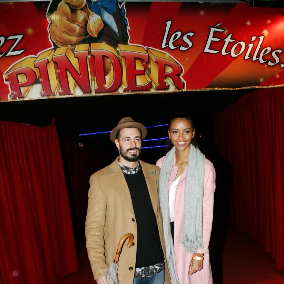 Flora Coquerel (Miss France 2014) et son compagnon Ugo Ciulla lors du 9ème Gala Handicirque au cirque Pinder, sur la pelouse de Reuilly à Paris, France, le jeudi 12 janvier 2017. © JLPPA/Bestimage