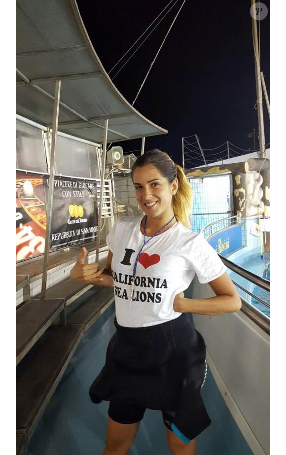 Gessica Notaro travaille à l'aquarium de Rimini, où elle a rencontré son ex-compagnon dont elle s'est séparée l'été dernier. Photo publiée sur sa page Facebook, le 15 juillet 2016