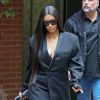 Exclusif - Kim Kardashian s'est rendue chez le médecin à Los Angeles, c'est le même médecin qu'elle avait consulté pour les soins prénataux lors de ses accouchements; Elle porte un jean très déchiré et un percing sur la lèvre inférieur à Los Angeles le 5 janvier 2017