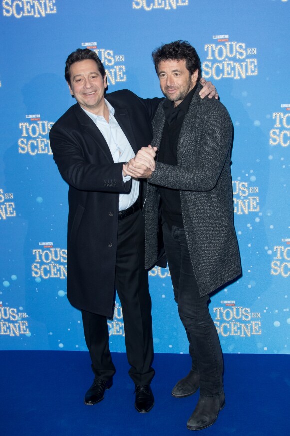 Laurent Gerra et Patrick Bruel - Avant-première du film "Tous en scène" au Grand Rex à Paris. Le 14 janvier 2017 © Cyril Moreau / Bestimage