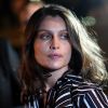 Laetitia Casta arrivant au défilé de mode "Nina Ricci", collection prêt-à-porter Printemps-Eté 2017 à Paris, le 1er octobre 2016