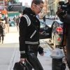 Bella Hadid dans les rues de New York, le 15 janvier 2017.
