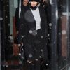 Gigi et Bella Hadid avec leur mère Yolanda quittent leur hôtel à New York le 14 janvier 2017