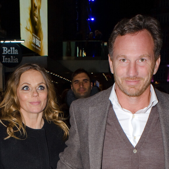 Geri Halliwell enceinte et son mari Christian Horner se rendent à la première de ‘I Am Bolt' à The Odeon à Leicester Square à Londres, le 28 novembre 2016