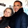 Nikos Aliagas et sa mère Harula - Vernissage de l'exposition "L'épreuve du Temps" de Nikos Aliagas au Palais Brongniart à Paris, le 16 janvier 2017.