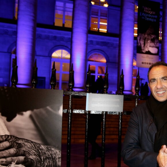 Nikos Aliagas - Vernissage de l'exposition "L'épreuve du Temps" de Nikos Aliagas au Palais Brongniart à Paris, le 16 janvier 2017. © Dominique Jacovides/Bestimage16/01/2017 - Paris