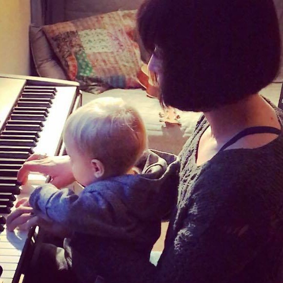 Natasha St-Pier et son fils Bixente, posent sur Facebook le 18janvier 2017