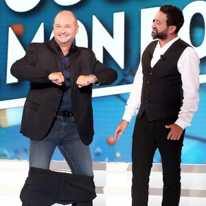 Cauet et Cyril Hanouna - Enregistrement de la première émission de la rentrée de Touche pas à mon poste (TPMP) sur C8 à Paris le 5 septembre 2016.