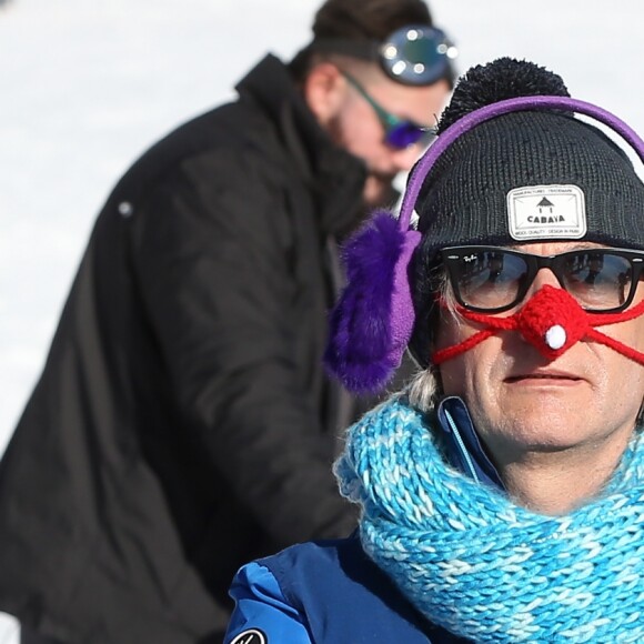 Exclusif - Gilles Verdez - Les chroniqueurs de "Touche pas à mon poste" tournent "TPMP fait du ski" à Montgenèvre dans les Hautes-Alpes le 17 décembre 2016. Le tournage s'est déroulé du 16 au 19 décembre 2016. © Dominique Jacovides / Bestimage