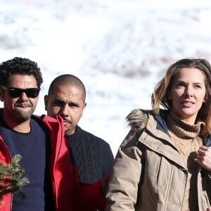 Jamel Debbouze et sa femme Mélissa Theuriau au 20e festival du film de comédie de l'Alpe d'Huez le 20 janvier 2017. © Dominique Jacovides / Bestimage