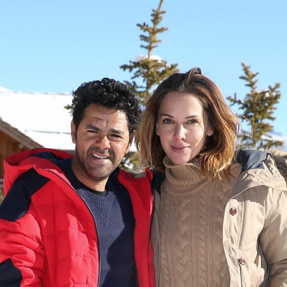 Jamel Debbouze et sa femme Mélissa Theuriau au 20e festival du film de comédie de l'Alpe d'Huez le 20 janvier 2017. © Dominique Jacovides / Bestimage