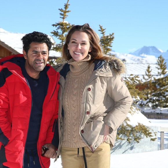 Jamel Debbouze et sa femme Mélissa Theuriau au 20e festival du film de comédie de l'Alpe d'Huez le 20 janvier 2017. © Dominique Jacovides / Bestimage