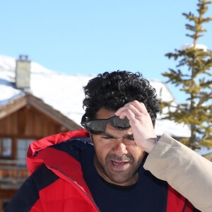 Jamel Debbouze et sa femme Mélissa Theuriau au 20e festival du film de comédie de l'Alpe d'Huez le 20 janvier 2017. © Dominique Jacovides / Bestimage