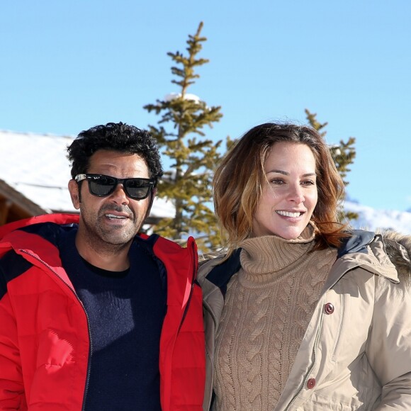 Jamel Debbouze et sa femme Mélissa Theuriau au 20e festival du film de comédie de l'Alpe d'Huez le 20 janvier 2017. © Dominique Jacovides / Bestimage