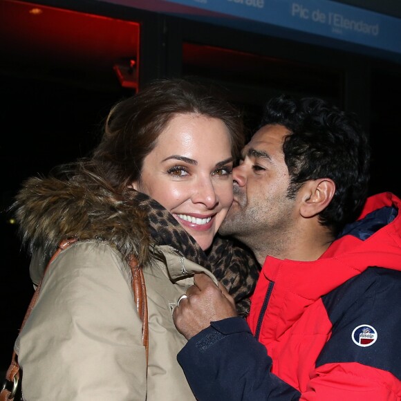 Mélissa Theuriau et son mari Jamel Debbouze - Soirée spéciale "Jamel Comedy Club" dans le cadre du 20e festival de Comédie à l'Alpe d'Huez, le 18 Janvier 2017. © Dominique Jacovides/Bestimage