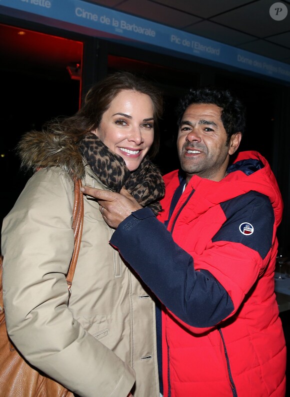 Mélissa Theuriau et son mari Jamel Debbouze - Soirée spéciale "Jamel Comedy Club" dans le cadre du 20e festival de Comédie à l'Alpe d'Huez, le 18 Janvier 2017. © Dominique Jacovides/Bestimage