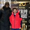 Omar Sy et Jamel Debbouze - Soirée spéciale "Jamel Comedy Club" dans le cadre du 20e festival de Comédie à l'Alpe d'Huez, le 18 Janvier 2017. © Dominique Jacovides/Bestimage