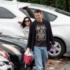 Exclusif - Channing Tatum et sa femme Jenna Dewan se promènent avec leur fille Everly à Los Angeles, le 10 janvier 2017. Channing porte un t-shirt "Joe Dirt, Beautiful loser". - Merci de flouter le visage des enfants avant publication -10/01/2017 - Los Angeles