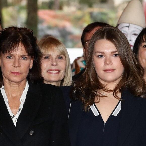 La princesse Stéphanie de Monaco et ses filles Camille Gottlieb et Pauline Ducruet - 41e Festival international du Cirque de Monte-Carlo le 22 janvier 2017. © Olivier Huitel/Pool Restreint Monaco/Bestimage