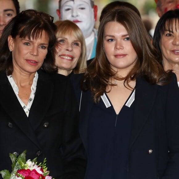 La princesse Stéphanie de Monaco et sa fille Camille Gottlieb - 41e Festival international du Cirque de Monte-Carlo le 22 janvier 2017. © Olivier Huitel/Pool Restreint Monaco/Bestimage