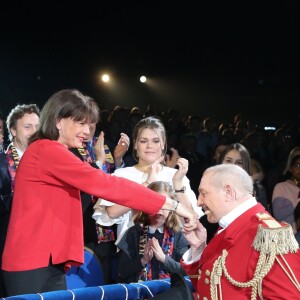 La princesse Stéphanie de Monaco et ses filles Pauline Ducruet et Camille Gottlieb - La famille princière de Monaco lors du 41e Festival International du Cirque de Monte-Carlo, le 21 janvier 2017. © Pool/Frédéric Nebinger Monaco/Bestimage