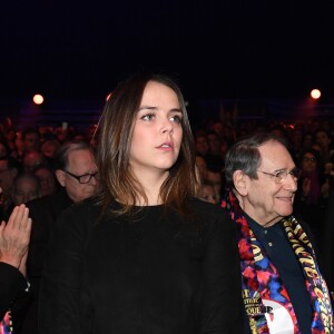 Pauline Ducruet, Robert Hossein - La famille princière de Monaco lors du 41e Festival International du Cirque de Monte-Carlo, le 21 janvier 2017. © Manuel Vitali/Centre de presse Monaco/Bestimage