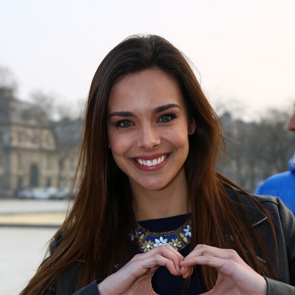 Marine Lorphelin - 29ème course du coeur pour soutenir le don d'organes à Paris le 18 mars 2015.