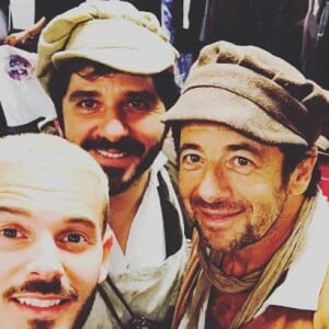 Patrick Bruel, M. Pokora et Patrick Fiori et au concert des Enfoirés à Toulouse. Instagram, janvier 2017.