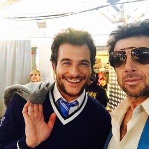 Patrick Bruel et Amir au concert des Enfoirés à Toulouse. Instagram, janvier 2017.