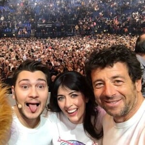 Patrick Bruel, Nolwenn Leroy et Jeff Panacoloc au concert des Enfoirés à Toulouse. Instagram, janvier 2017.