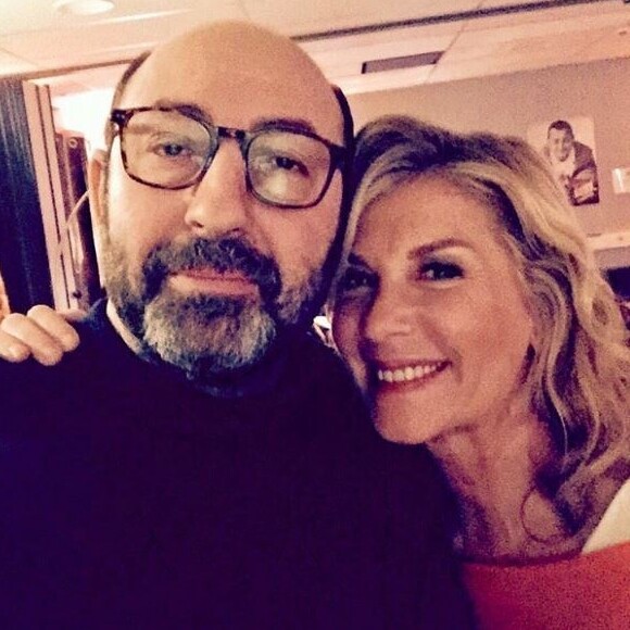 Michèle Laroque et Kad Merad au concert des Enfoirés à Toulouse. Instagram, janvier 2017.