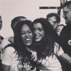 Amel Bent et Jenifer au concert des Enfoirés. Instagram, janvier 2017