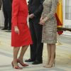 Le roi Felipe VI et la reine Letizia d'Espagne, en présence du roi Juan Carlos Ier et de la reine Sofia, présidaient le 23 janvier 2017 au palais du Pardo à Madrid à la cérémonie de remise des Prix nationaux du sport pour l'année 2015.