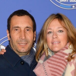 Zinedine Soualem et sa compagne Caroline Faindt lors de l'avant-première du film "Raid Dingue" au cinéma Pathé Beaugrenelle à Paris, France, le 24 janvier 2017. © Coadic Guirec/Bestimage