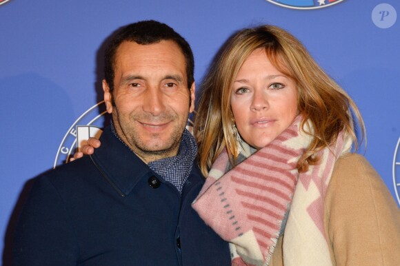 Zinedine Soualem et sa compagne Caroline Faindt lors de l'avant-première du film "Raid Dingue" au cinéma Pathé Beaugrenelle à Paris, France, le 24 janvier 2017. © Coadic Guirec/Bestimage