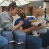 Nikola Karabatic avec son fils Alek et sa compagne Géraldine. Photo postée sur Instagram. Janvier 2017.