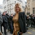 Estelle Lefébure - People arrivant au défilé de mode Haute-Couture printemps-été 2017 "Jean-Paul Gaultier" à Paris le 25 janvier 2017.
